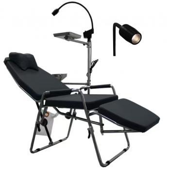 Greeloy® Updated Adjustable Portable Dental Folding Chair with Portable Operating Light GU-P101 Unit