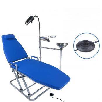 Greeloy® Updated Adjustable Portable Dental Folding Chair with LED Operating Light & Instrument Tray GU-P109 Kit