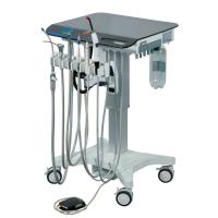 Greeloy® Adjustable Mobile Dental Cart Treatment Unit with Electric Motor Lift+ Curing Light + Scaler GU-P302S