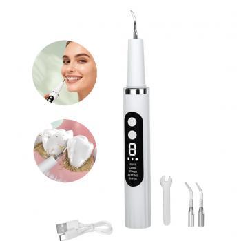 Portable Homeuse Intelligent Ultrasonic Dental Scaler 5-Mode Teeth Tartar & Stain Remover with LED Whitening Device