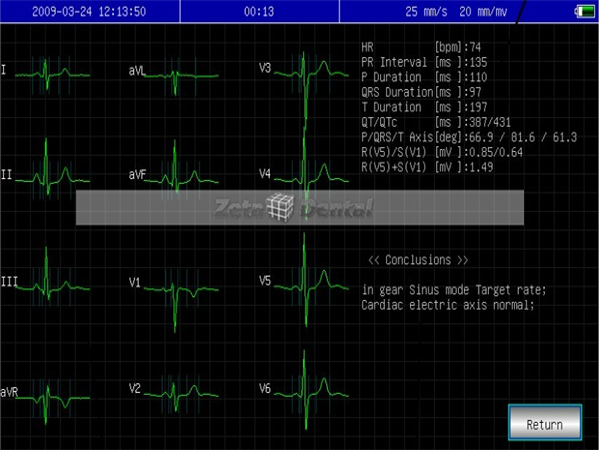 Digital 3/6 Channel with USB Electrocardiograph ECG-600G